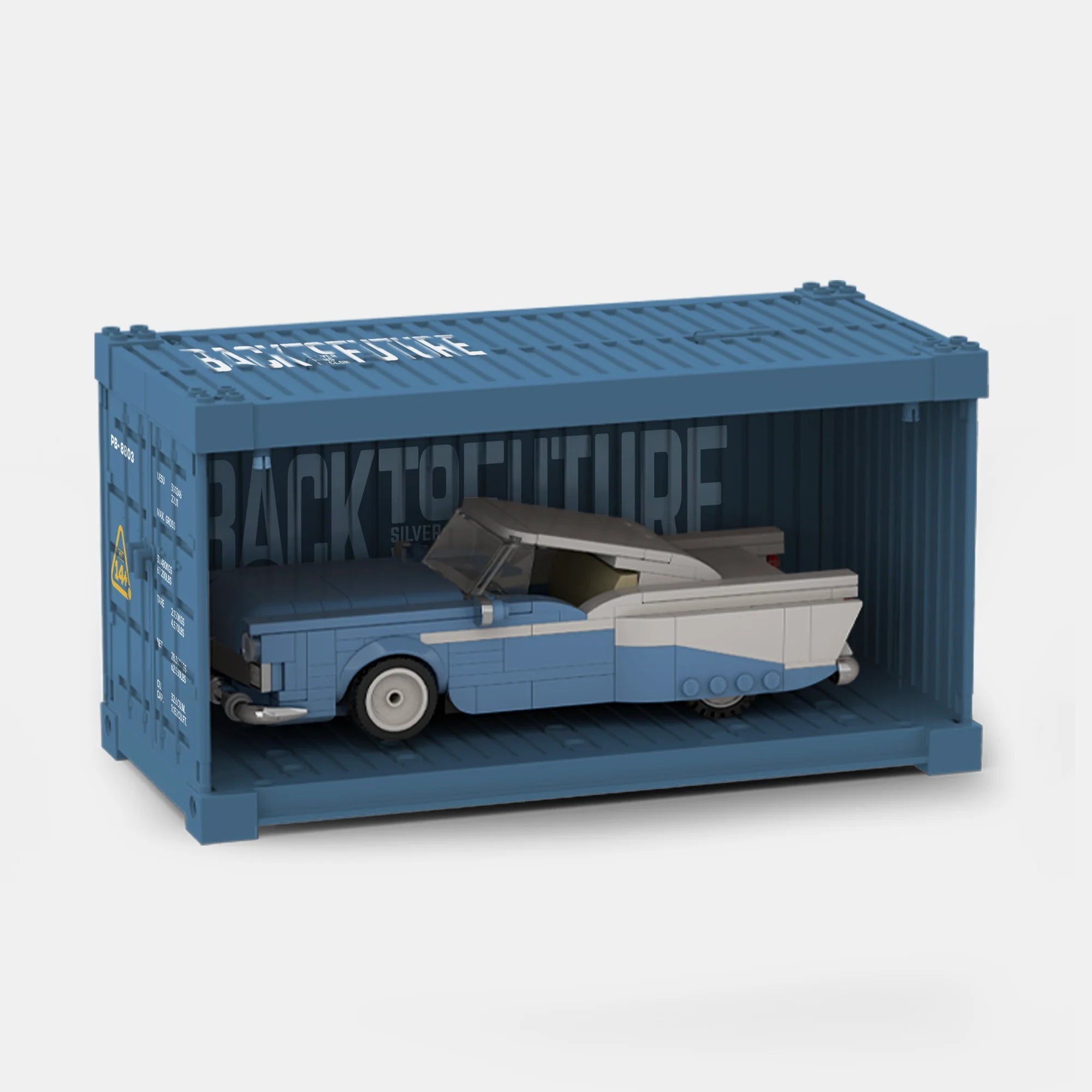 SILVER WING CYCLONE WITH DISPLAY CONTAINER brick model kit