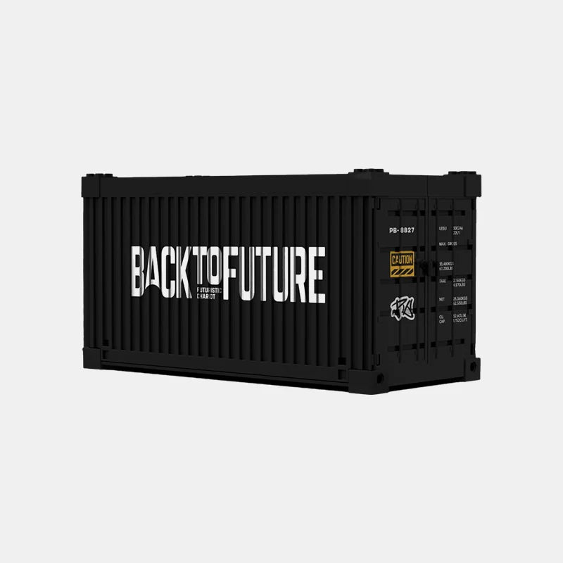 FUTURISTIC CHARIOT WITH DISPLAY CONTAINER brick model kit