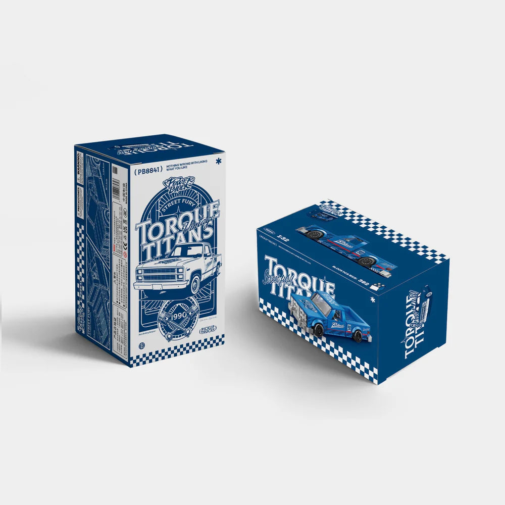 KAIDO PICKUP TRUCK WITH DISPLAY CONTAINER brick model kit