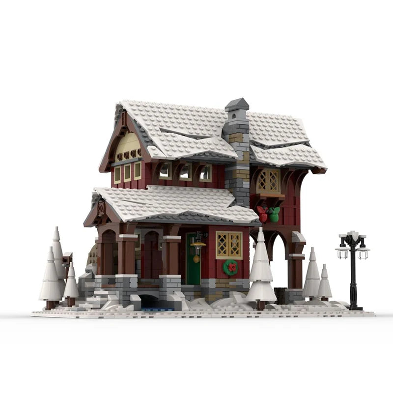 CHRISTMAS MANSION brick model kit