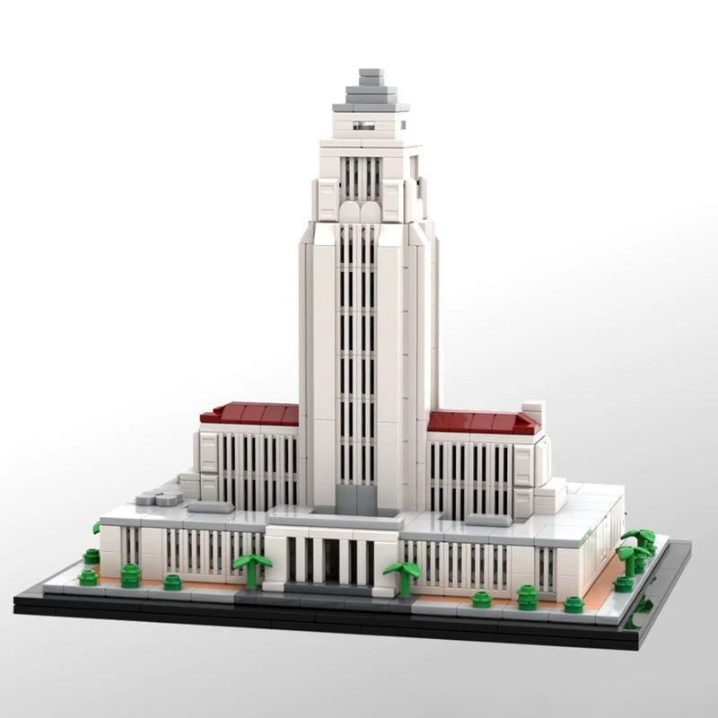 LOS ANGELES CITY HALL brick model kit
