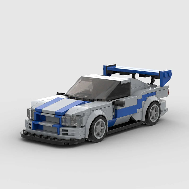 NISSAN R34 SKYLINE GTR brick model kit