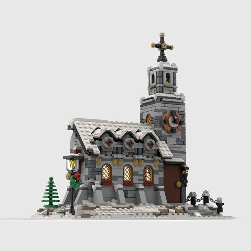 WINTER CHURCH brick model kit