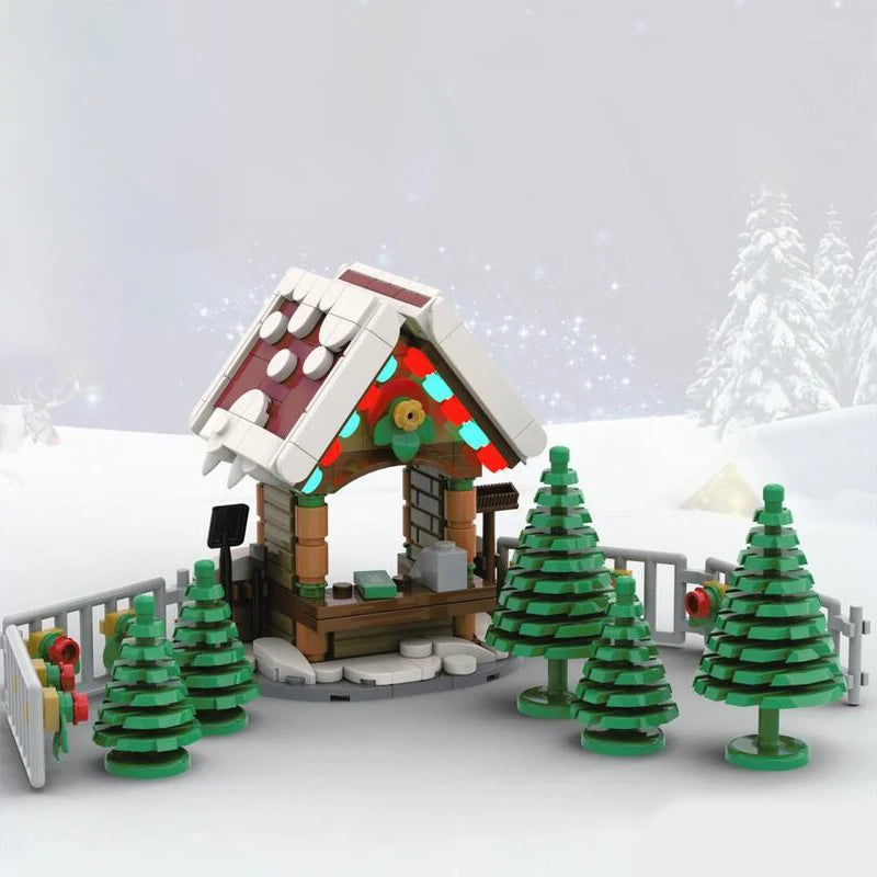 CHRISTMAS TREE MARKET brick model kit