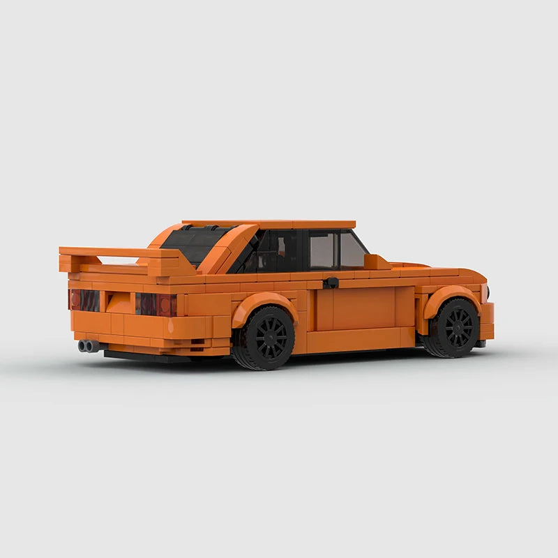 BMW E30 ORANGE EDITION brick model kit