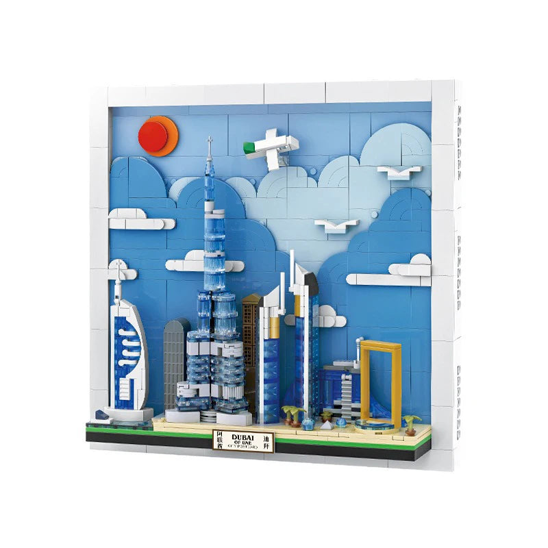 DUBAI POSTCARD brick art