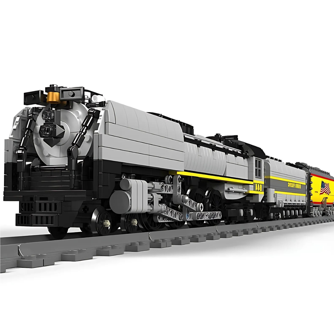 UNION PACIFIC 844 STEAM LOCOMOTIVE motorised brick model kit