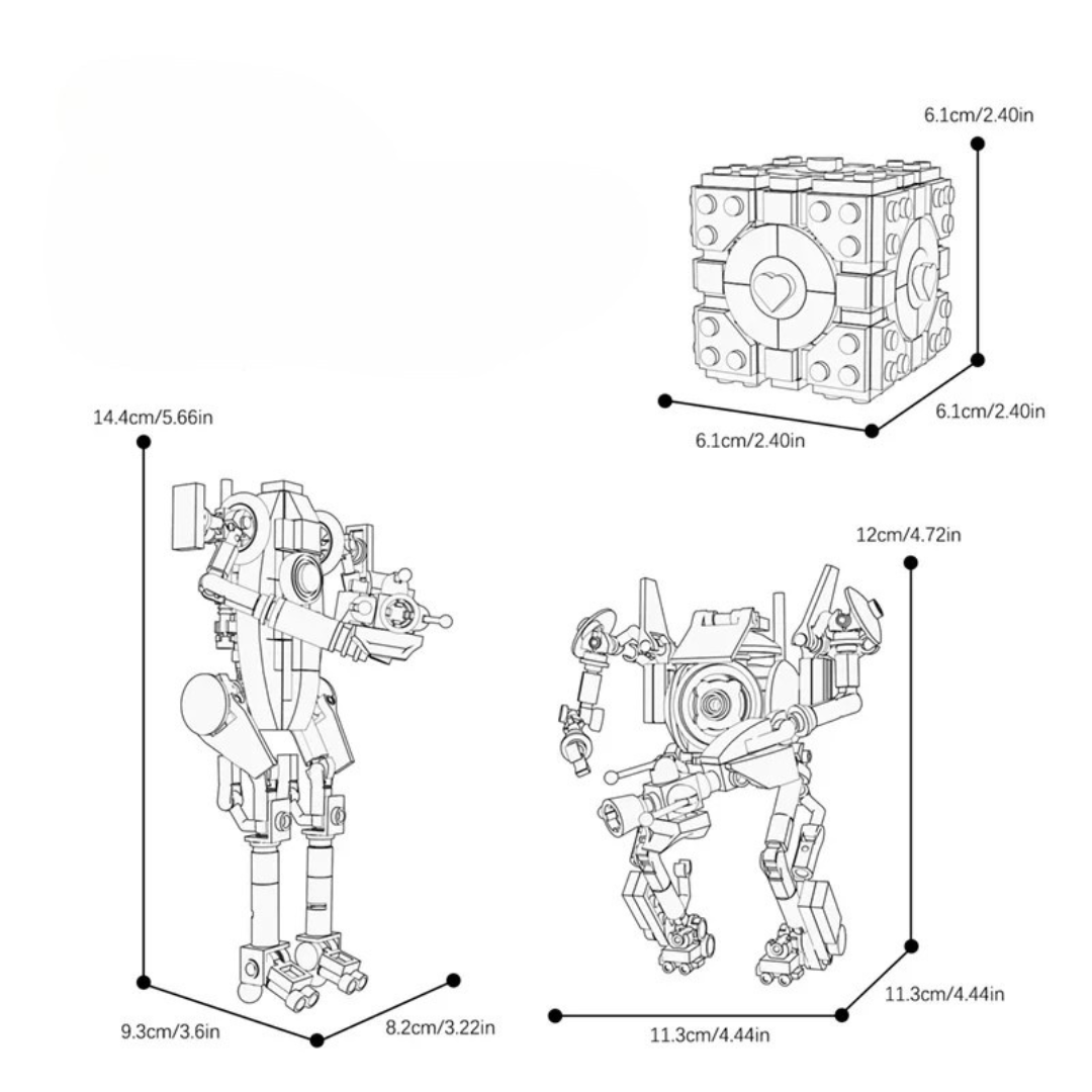 ATLAS AND P-BODY brick model kit