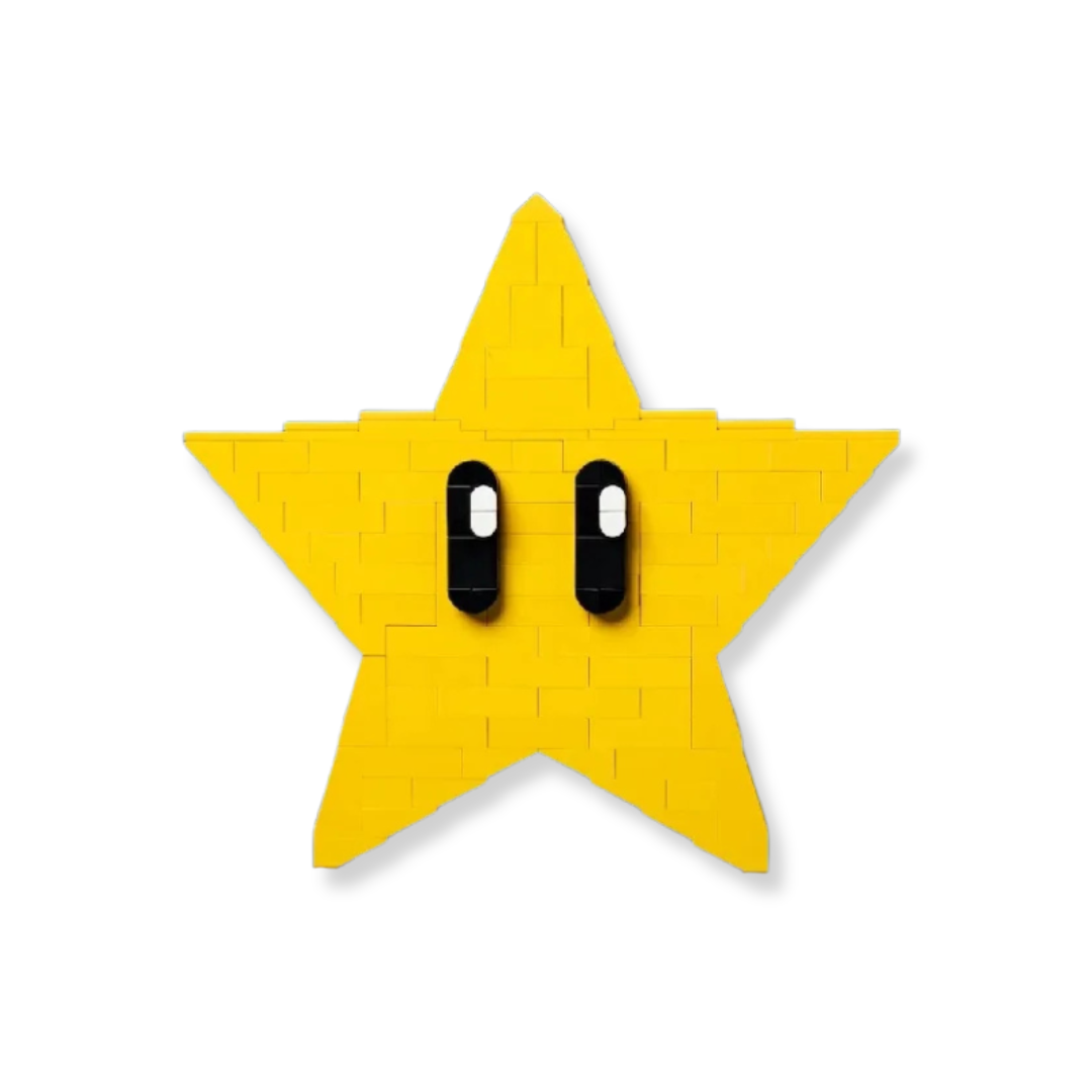YELLOW STAR brick model kit