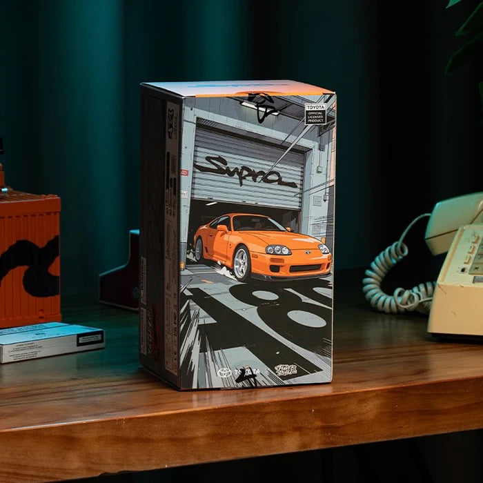 TOYOTA A80 WITH DISPLAY CONTAINER brick model kit